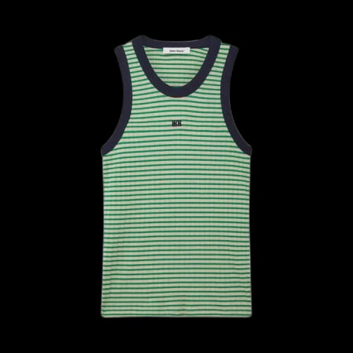 Wales Bonner Sonic Striped Tank Top 'Green'