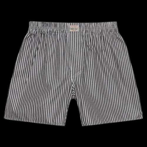 Stussy x Our Legacy Work Shop Boxer Short 'Black Business Stripe'