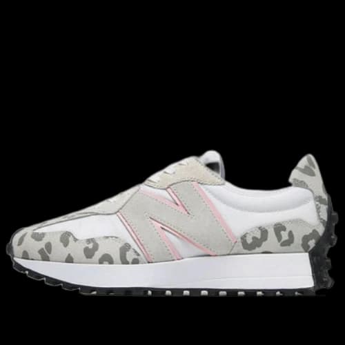Atmos Pink x X-Girl x New Balance 327 'White leopard' (Women's)