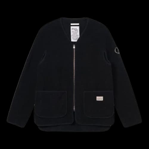 Stussy x OUR LEGACY Crossover FW21 Liner Wool Long Sleeves Jacket Black
