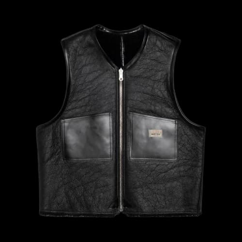 Stussy x Our Legacy Work Shop Reversible Shearling Vest 'Black'