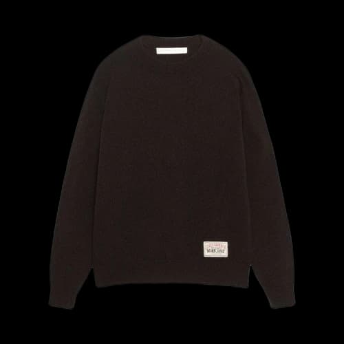 Stussy x Our Legacy Work Shop Knitted Roundneck Sweater 'Dark Brown Surfman'