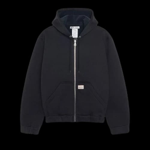 Stussy x Our Legacy Work Shop Scuba Zip Hoodie 'Black'