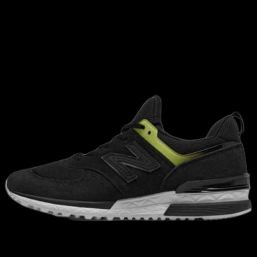 New Balance Fresh Foam Suede 574 Low-Top Black/Grey (Women's)