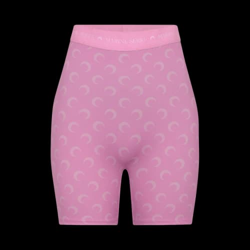 Marine Serre Moon Printed Jersey Mini Shorts 'Pink'
