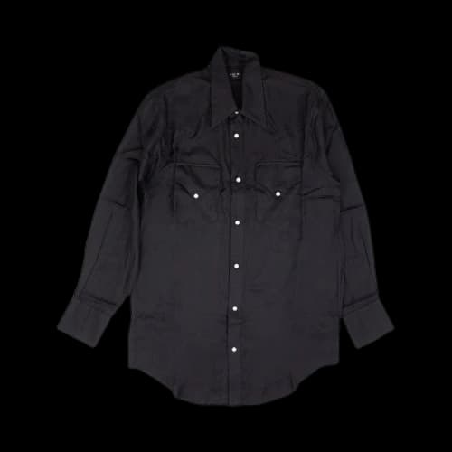 Amiri Western Silk Shirt 'Black'