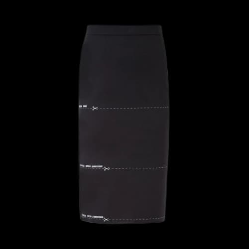 Vetements Pencil Midi Skirt 'Black'
