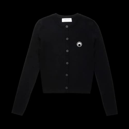 Marine Serre Core Knit Cardigan 'Black'
