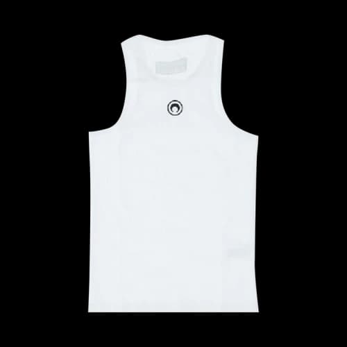 Marine Serre Organic Rib Tank Top 'White'