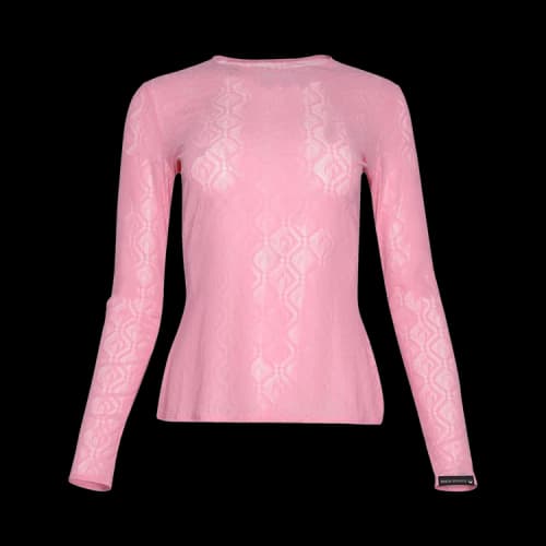 Marine Serre Moon Diamant Mesh Jacquard Second Skin 'Pink'