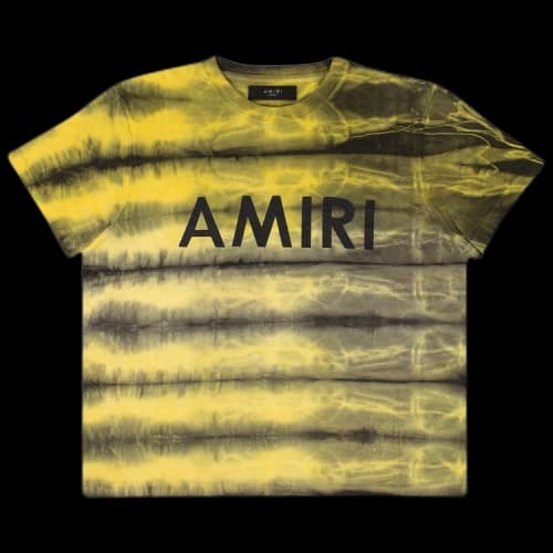 Amiri Tie-Dye Logo T-Shirt 'Yellow'