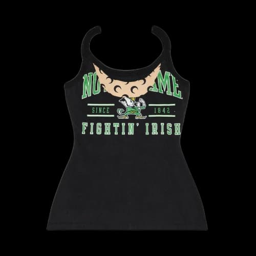 Marine Serre Regenerated Graphic T-Shirt Tank Top 'Black'
