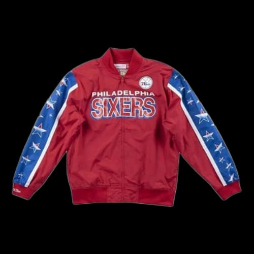 Mitchell & Ness x NBA Philadelphia 76ers Hook Warm Up Jacket 'Red'