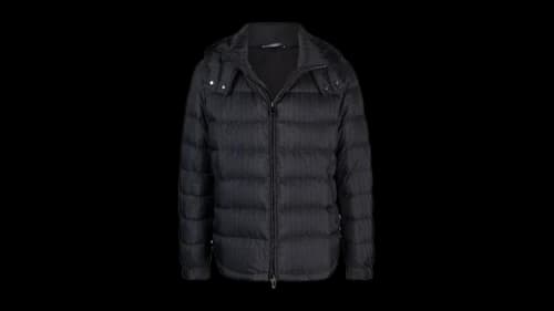Valentino V-Print Puffer Jacket Blue