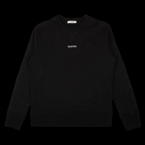 Valentino Small Logo Crewneck Sweatshirt 'Black'