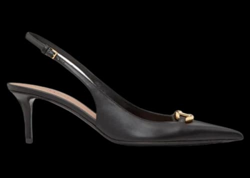 Valentino Slingback VLogo The Bold Edition Pumps Black (Women's)