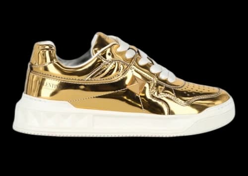 Valentino One Stud Low Top Gold Metallic (Women's)