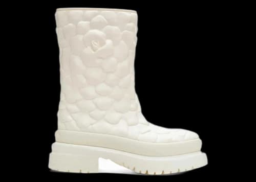 Valentino Garavani Atelier Shoes Rose Edition Rainboot White (Women's)