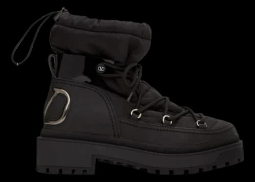 Valentino Garavani V Logo Trekkgirl Ankle Boots Black (Women's)