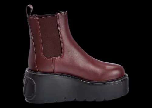 Valentino Uniqueform Chelsea Boot Burgundy (Women's)