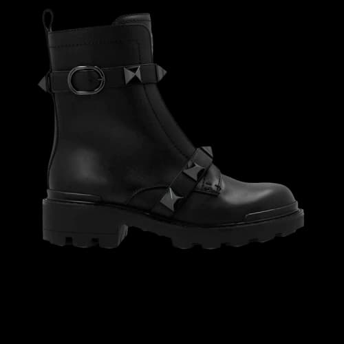 Valentino Roman Stud 40MM Combat Boot 'Black'