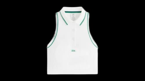 Kith x Wilson Women's Classic Cropped Polo White