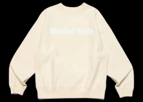 Wasted Youth Thank You Sweatshirt Beige