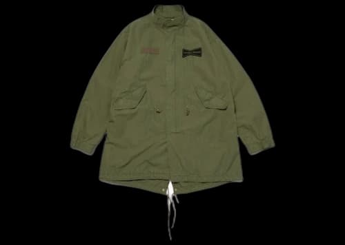 Wasted Youth Fishtail Coat Olive Drab