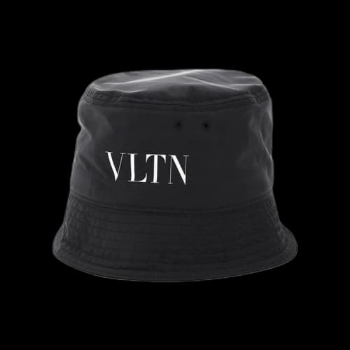 Valentino Logo Print Bucket Hat 'Black'