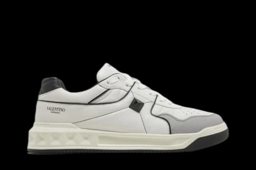 Valentino One Stud Low 'White Black'