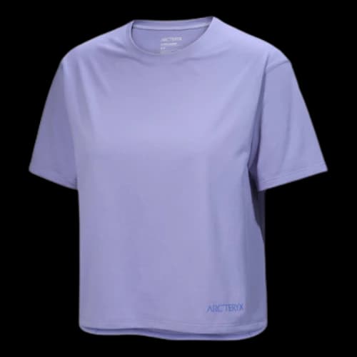 Arc'Teryx Taema Crop Logo T-Shirt 'Purple' (Women's)