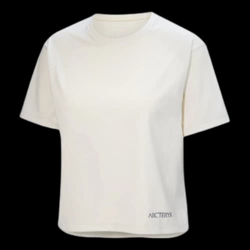 Arc'Teryx Taema Crop Logo T-Shirt 'White' (Women's)
