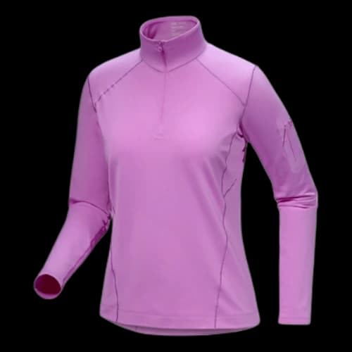 Arc'Teryx Rho Zip Neck Top 'Pink' (Women's)