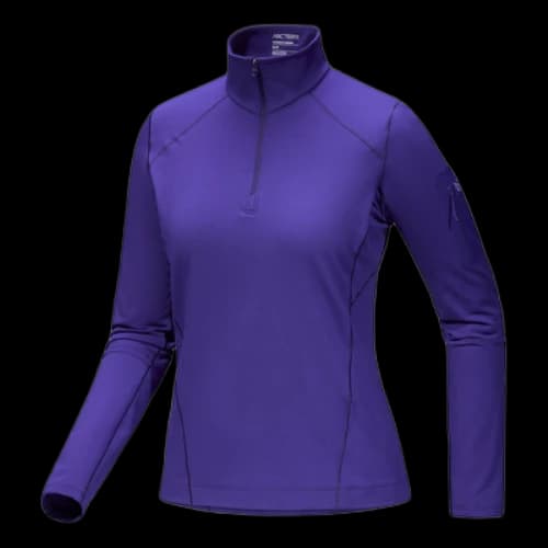 Arc'Teryx Rho Zip Neck Top 'Purple' (Women's)