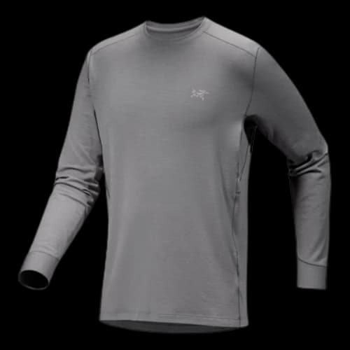 Arc'Teryx Rho Merino Wool Crew Neck Long Sleeves T-Shirt 'Grey'