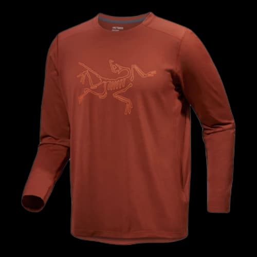 Arc'Teryx Cormac Logo Long Sleeves T-Shirt 'Brown'