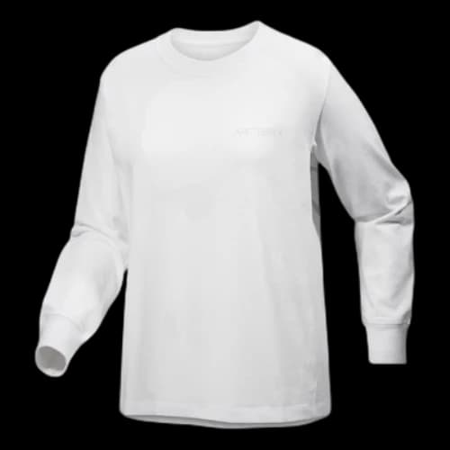 Arc'Teryx Kragg Cotton Bird Crew Neck Long Sleeves T-Shirt 'White' (Women's)