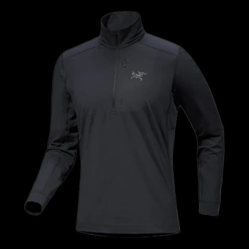 Arc'Teryx Rho LT Zip Neck Top 'Black'
