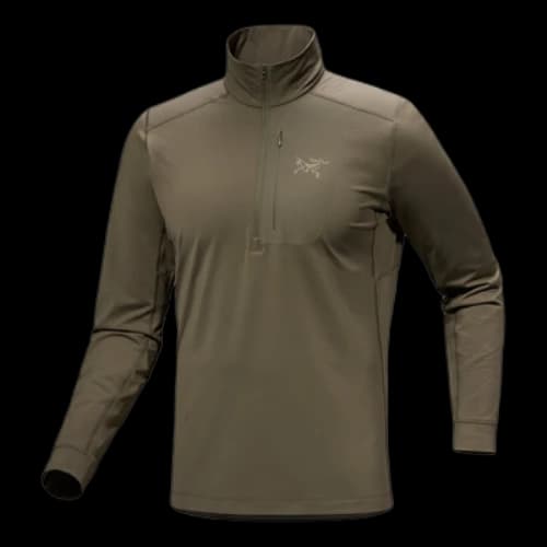 Arc'Teryx Rho LT Zip Neck Top 'Green'