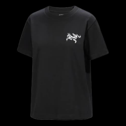 Arc'Teryx Kragg Cotton Bird Tile Crew T-Shirt SS 'Black' (Women's)