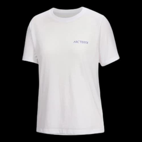 Arc'Teryx Kragg SL Cotton Blurred Bird Crew T-Shirt 'White' (Women's)