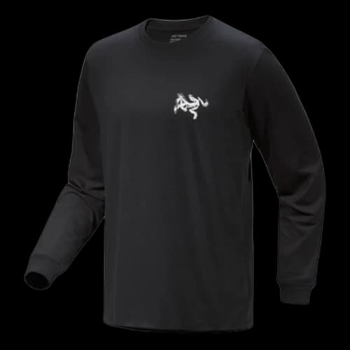 Arc'Teryx Kragg SL Cotton Bird Tile Long Sleeves T-Shirt 'Black'