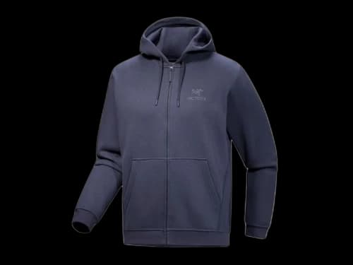 Arc'teryx Emblem Fleece Full Zip Hoodie Black Sapphire