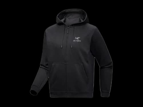 Arc'teryx Emblem Fleece Full Zip Hoodie Black