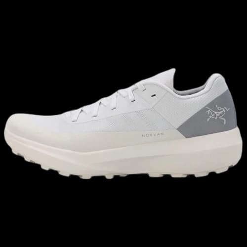 Arc'teryx NORVAN Trail Running Shoes Men's White Rice Gray