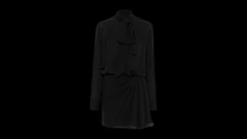 Valentino Women's Silk Mini Dress Black