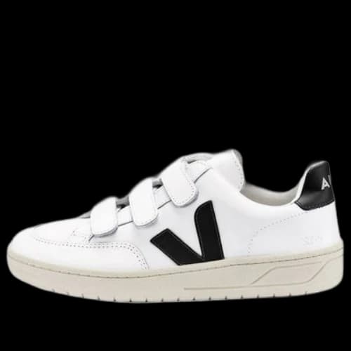 Veja V-lock Velcro 'White Black'