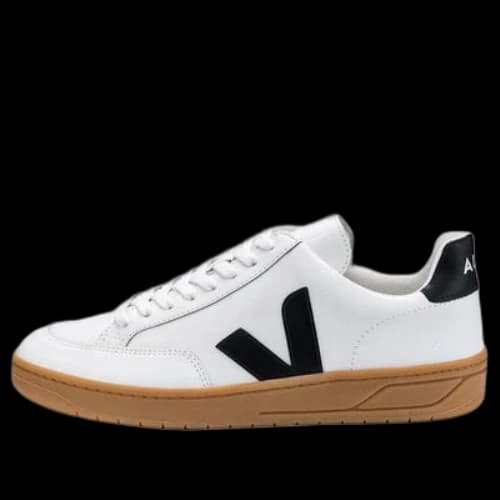 Veja V-12 Leather 'White Black Natural'