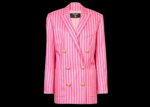 Balmain x Barbie - Striped Blazer Light Pink