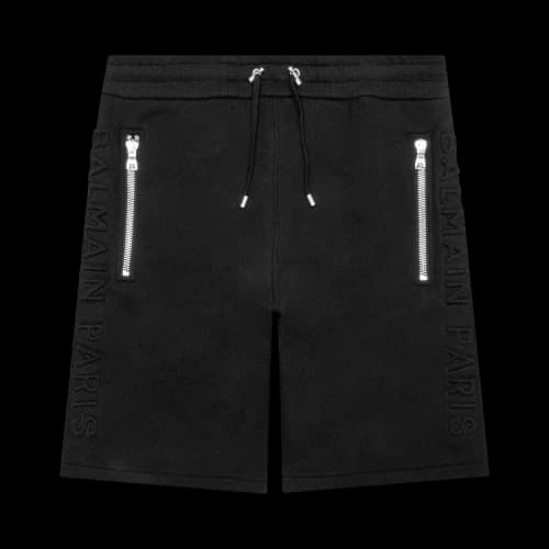 Balmain Embossed Bermuda Short 'Noir'